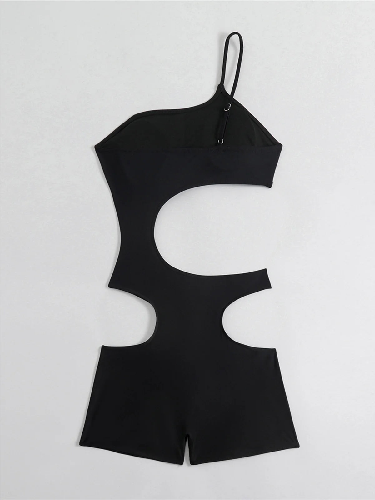 Asymmetric One Shoulder High Waist Shorts Cut Out Padded Bather Bathing Suit Swim One Piece Swimsuit Women Swimwear Female K8044