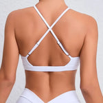 Women's Yoga Bra - Running Cross Back Breathable Naked Feel Sports Fitness Brafor Yoga Running Gym Top