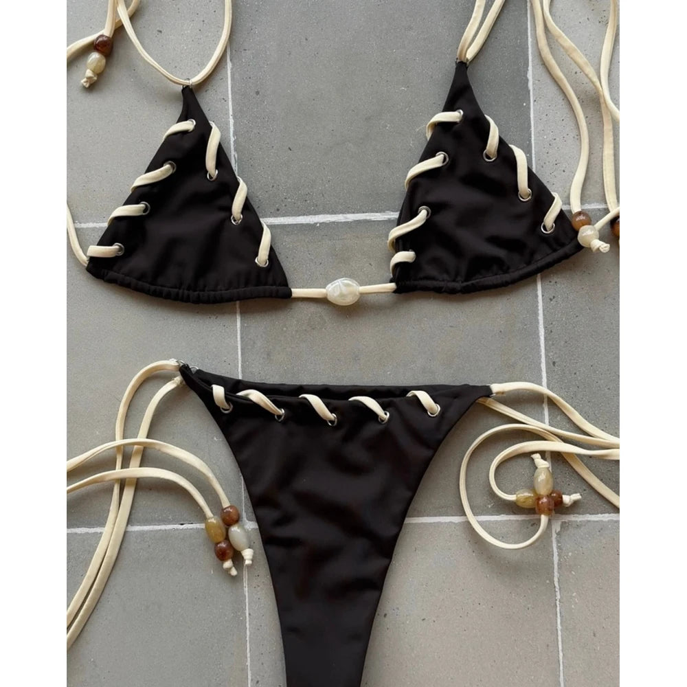 Solid Micro Bikinis 2026 Sexy Women Swimsuit Push Up Swimwear Bikini Set Biquini Bathing Suit Swimming Suit Beachwear Female