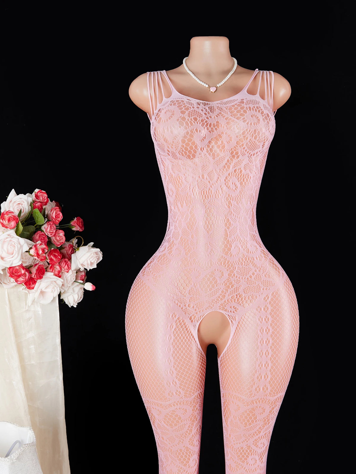 Hot Women Breastless Bodystocking Crotchless Bold Sex Lingerie Erotic Babydoll Porn Bodysuit Open Bra Desire Underwear