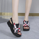 Summer New Thick Soled Lightweight Flat Bottomed Women's Shoes Anti Slip Beach Shoes Outdoor Sandals