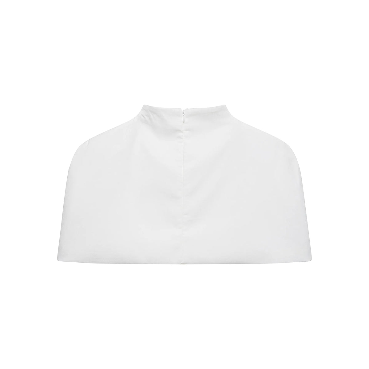 Women's Fashion Solid Color Black And White Stand Collar Top Elegant Slim Fit Short Sleeve Blouse For Women Casual Wear C57H