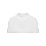 Women's Fashion Solid Color Black And White Stand Collar Top Elegant Slim Fit Short Sleeve Blouse For Women Casual Wear C57H
