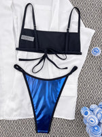 XS - L Shiny Mini Micro Bikini Women Swimwear Female Swimsuit Two-pieces Bikini Set High Cut Bather Bathing Suit Swim Beach Wear