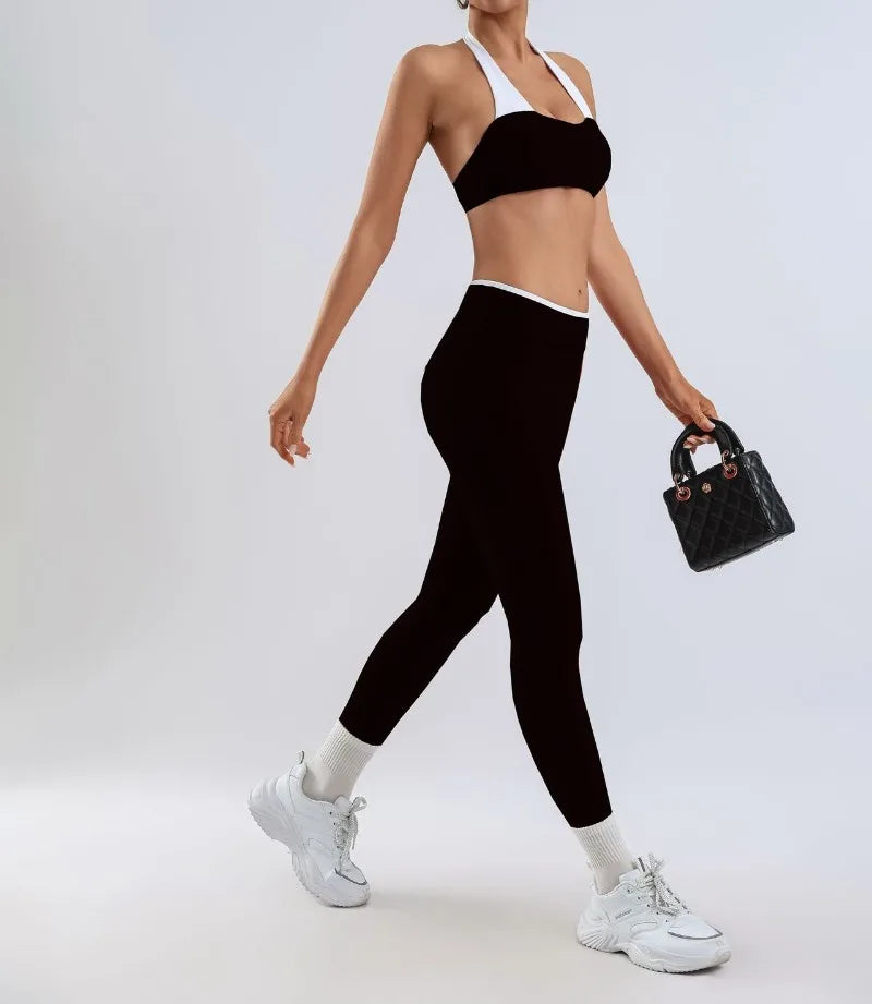 Women's Yoga Sets Fitness Sports Gym Slim Fit Hip-lifting Beautiful Back Suits Workout Casual Running Training Sets