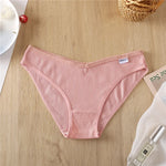5Pcs Women Cotton Panties V-Belt Ladies Soft Female Sexy M-4XL Low-Rise Panties Bikini Underwear Comfortable Lingerie 2024