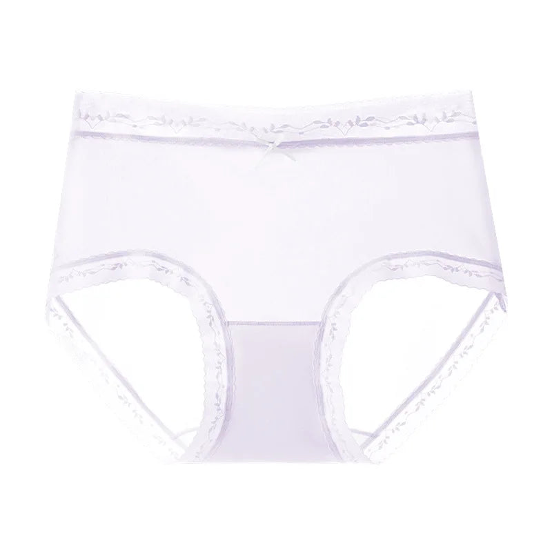 Girls' Ice Silk Underwear Seamless Pure Desire Mid-waist Briefs Breathable and Comfortable