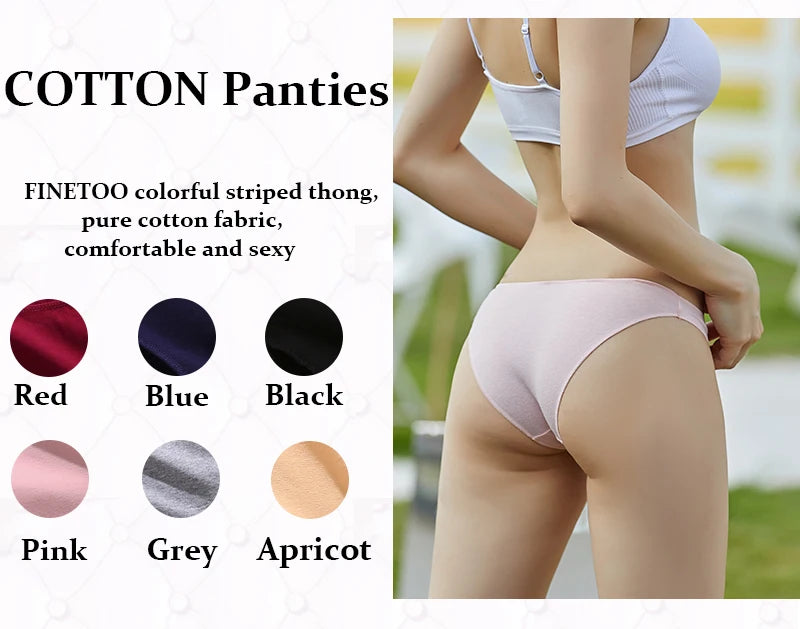 4Pcs Women's Cotton Briefs Seamless Women Sexy Panties Intimates Solid Color Breathable Underwear Female Low Waist Soft Lingerie