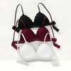 Lace Bralette Women Sexy Lingerie Non-wire Bra Triangle Cup Female Padded Underwear Push Up Bras