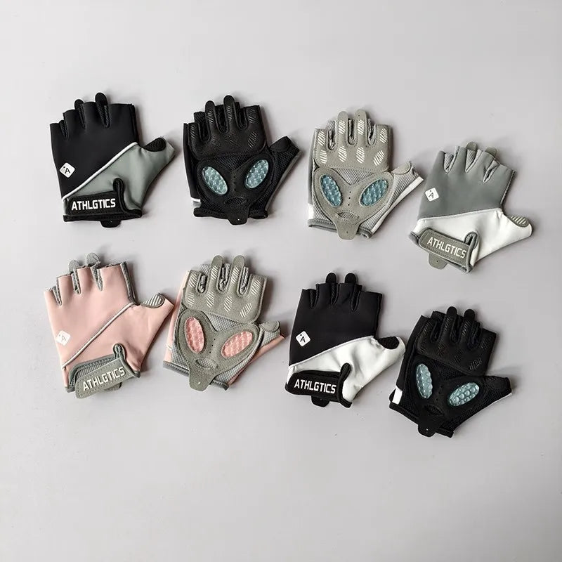 Women's Half Finger Fitness Protective Gloves Anti-Slip Wear-Resistant Sports Gloves for Cocoon Protection