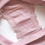 3Pcs/Set Women Lace Briefs Female Underpants Solid Color Pantys M-XL Soft Underwear Sexy Lingerie Intimates Cotton Panties