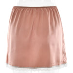 FDYOUI 2026 Summer Bowknot Lace Patchwork Satin Skirts for Women Casual Girls Clothes Sexy High Waist Short Skirt Y2K Streetwear