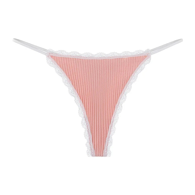 Lace Cotton Panties Sexy Women Briefs Underwear Thong Soft G StringIntimates Ladies Female Panty Lingerie