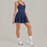 Women's Seamless Yoga Jumpsuits Sports Fitness Sleeveless Beauty Back One-Piece Dress Workout Training Golf Shorts Jumpsuits