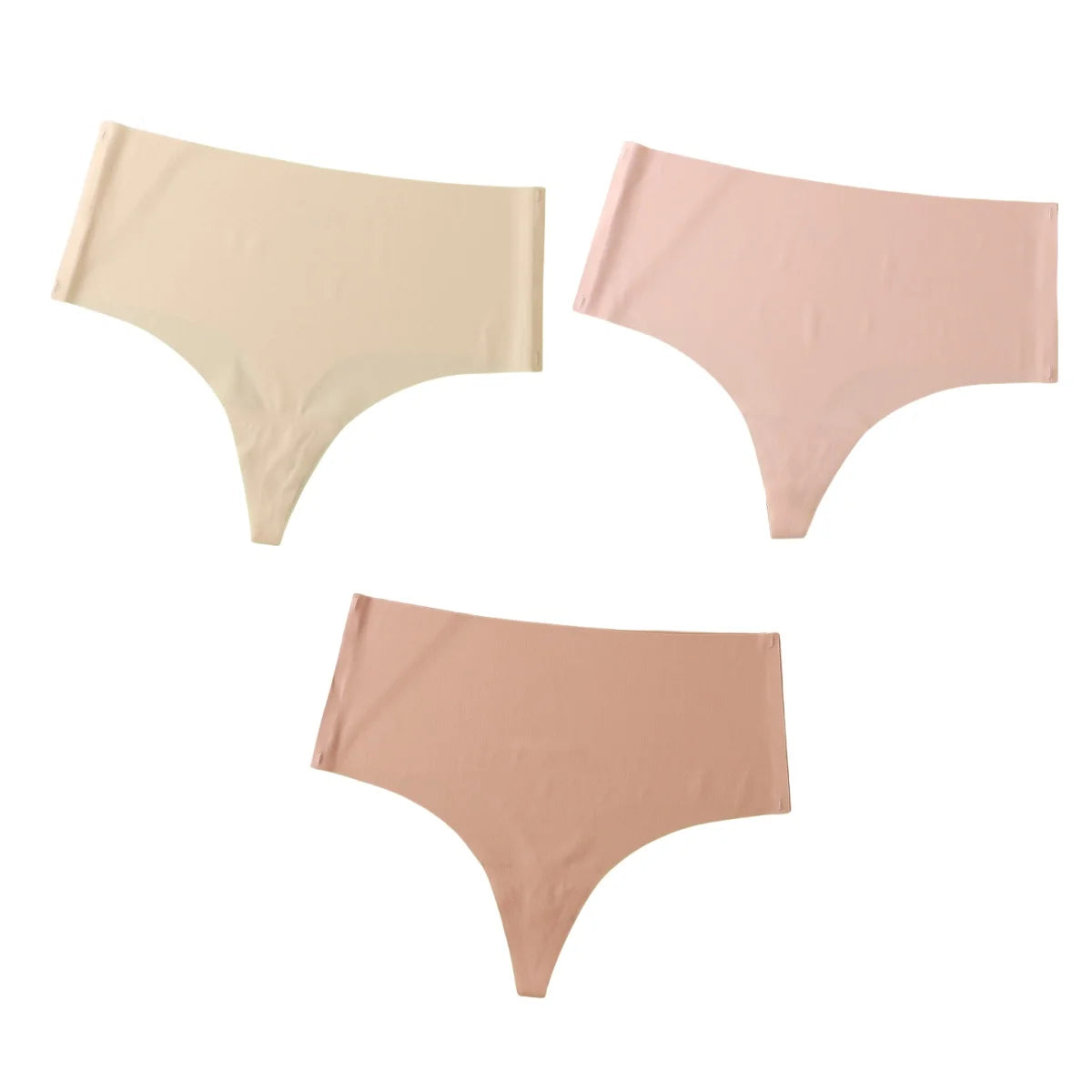3Pcs/Set G-string Women Thongs High Waist Panties Female Underpants Soft Panty Sexy Lingerie Comfy Seamless Underwear