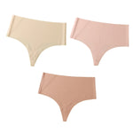 3Pcs/Set G-string Women Thongs High Waist Panties Female Underpants Soft Panty Sexy Lingerie Comfy Seamless Underwear