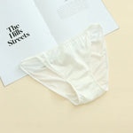 Women Underwear Mulberry Silk Panties Comfortable Breathable Low Waist Underpants Luxury Silk Smooth Briefs Sexy Girl Underwear