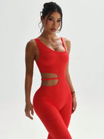 Beautiful back design, sexy one-piece yoga leggings, suitable for women's breathable quick-dry sports bodysuits