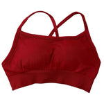 Backless Sports Bra Women Padded Yoga Bra Gym Top High Support Seamless Yoga Tank Top Fitness Crop Top Workout Running Underwear