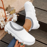 Spring Women Knitting Sock Sneakers Summer New Fashion Casual Breathable Mesh Outdoor Flats Walking Shoes for Women