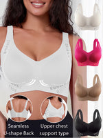 2pcs/set Seamless Push Up Bras for Women Jelly Glue Bralette Anti-sagging Female Underwear Padded Comfortable Sports Lingerie