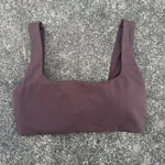 Solid Color Butter Square collar Soft Gym Yoga Underwear Women Hollow back shoulder strap Fitness Vest sport Bra Top With pad