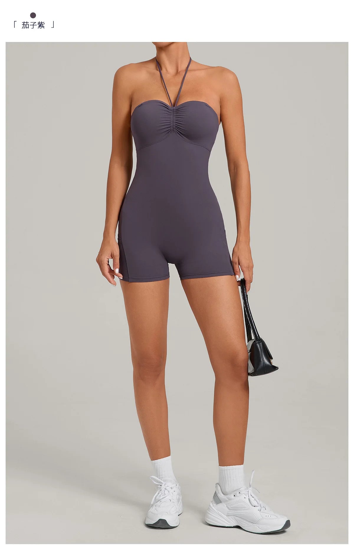 Outdoor Backless Yoga One Piece Suit Women Multiple Wearing Methods Sleeveless Slim Fit Pocket Stretch Sports Fitness Jumpsuit