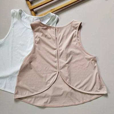 Summer Breathable Racerback Yoga Tank Tops Women Workout Gym Fitness Vest Quick Dry Running Sport Sleeveless Shirts Customize