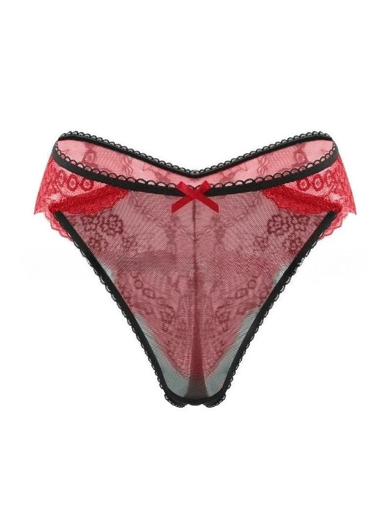 1PCS Sexy Lace Bow Lady Briefs Floral Patchwork Panties Breathable Female Underpants Elegant Lingerie Women Panties Underwear