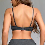Women's Plunge Push up Bralette Underwire Comfortable Sexy Lingerie Gathered T-Shirt Bra Solid Style for Supportive Fit Bra