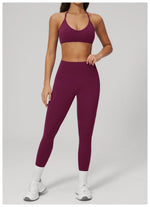 Breathable Bra Gym Top Women Bras High Support Thin Strap Halter Sports Bras Push-up Workout Underwear Shockproof Yoga Tank Tops