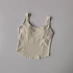 Women's fitness sports vest, camisole, beautiful back, running, shock-absorbing, gathering and slimming, naked feeling, worn ext