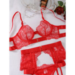 Two-piece Women's Set G-string Transparent Underwear Lolita Romantic Lingeries Set Sexy Bra and Panties Sets Lingerie for Woman