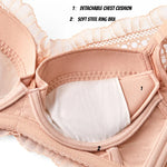 Autumn Winter Women's Lace Underwire 2024 Push Up Bra Sexy Underwear Bras for Women Bralette Lace Bra Lingerie Intimates SWD9021
