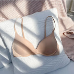 Seamless Wireless Bra, One-piece Smooth Light Breathable Push Up Lingerie, All Season Commute Bra for Teen Girls Small Bust