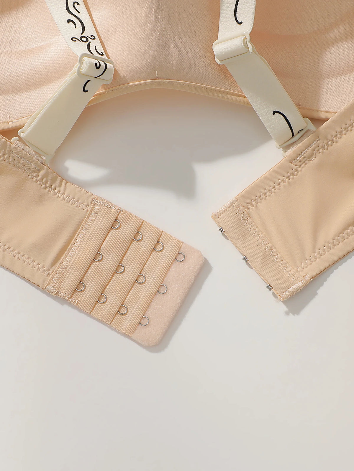 3Pcs Women Wireless Seamless Bra Contrast Printed Wide Straps Back Closure Smooth Everyday Underwear B3054