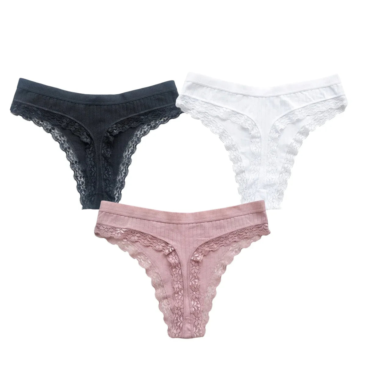 3Pcs/Set Cotton Panties Women G-string Female Underpants Sexy Lingerie Seamless Underwear Low Rise Panties M-XL Intimates