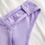 Sexy Fashion Women's Mid-Waist Triangle Panties Bowknot Lingerie Underpants Thin Breathable Briefs Soft Comfortable Underwear