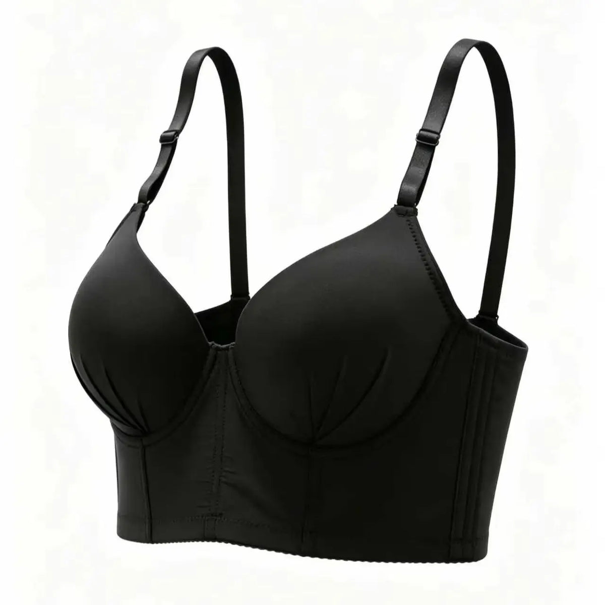 3/4 cup Coverage Adjustable Straps Daily Wear Lingerie Women Black Corset Bra Push Up Bralette Sexy Shapewear Bra B6036