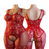 Adult Women Mesh Bodysuit Sexy Temptation Semi Transparent Fish Underwear Jumpsuit Unobstructed Underwear Full Bodystockings