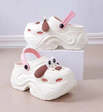 Cute DIY Butterfly Fashion Clogs For Women Summer Platform Shoes Soft EVA 2 Way Wear Sandals For Female Indoor Street Slippers