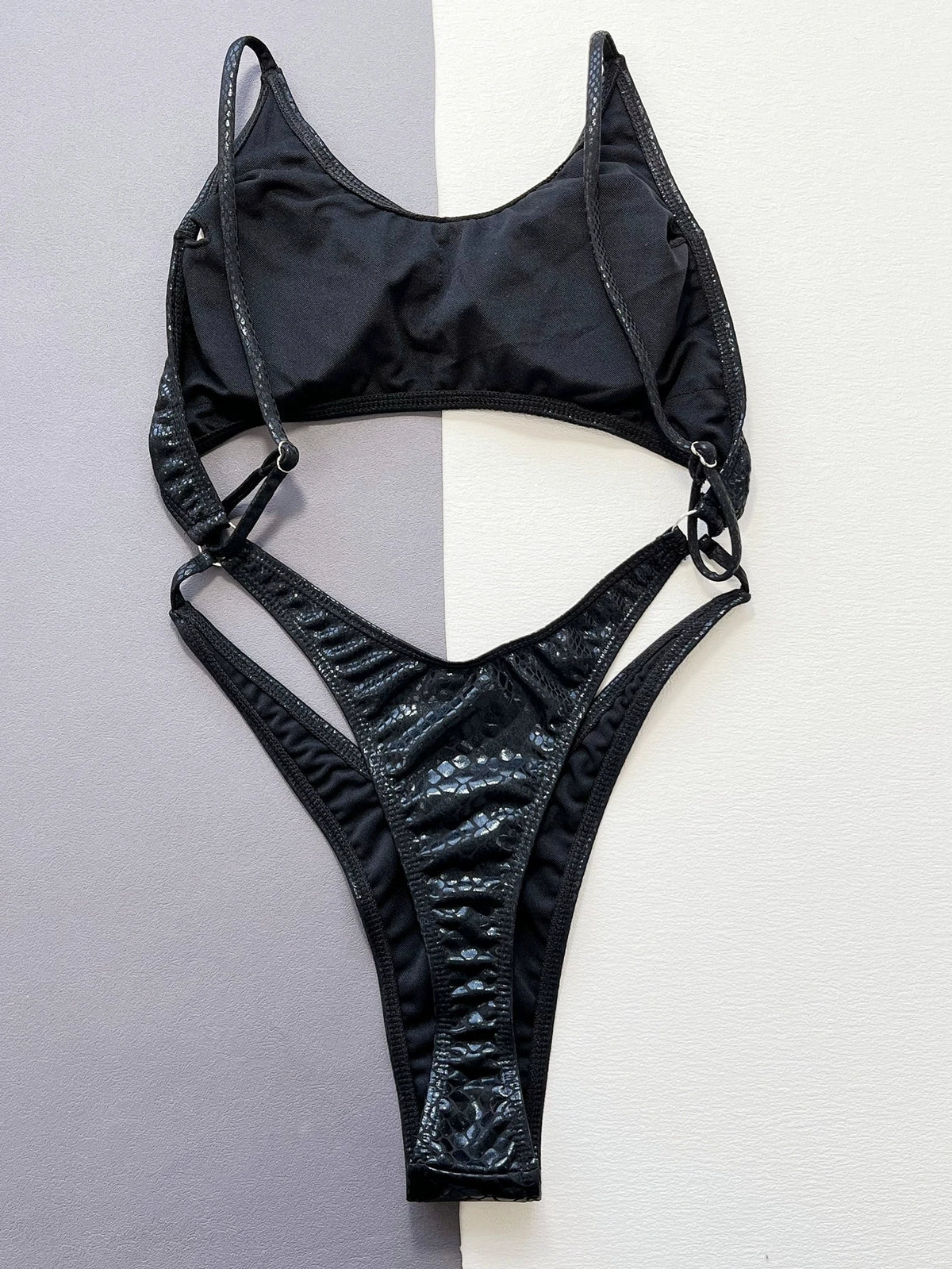 DEKA Pink V NeckOne Piece Swimsuit Women Swimwear Cut Out Bodysuit Monokini High Leg Swim Suit Cutout Bathing Suit Beachwear