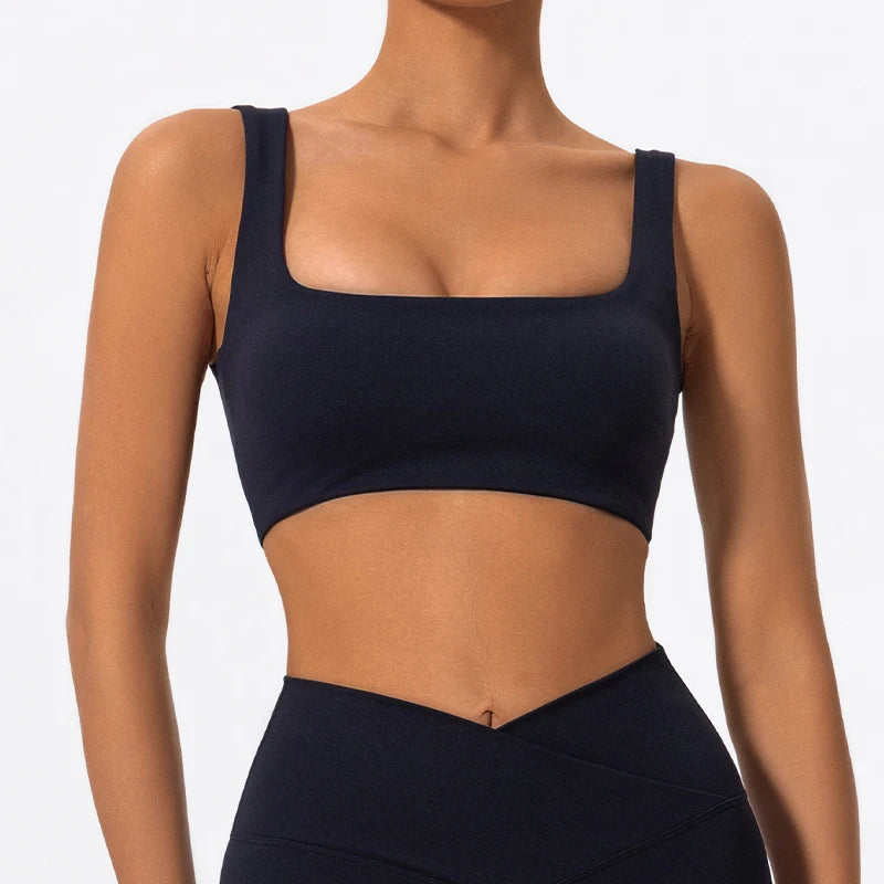 Hearuisavy Summer High Quality Sports Bra Push Up High Impact Gym Underwear Women Breathable Yoga Clothes Fitness Workout Top