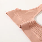Ribbed Seamless U-Back Bralette Women's Push Up Tube Tops Wire Free Plunge Underwear Sexy Lingerie Small Cup Intimates M-XL