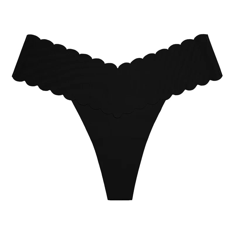 Ice Silk Women Panties Seamless Sexy G String Thong Underwear T Back Sports Yoga Girls Briefs Underpants Plus Size S-XL