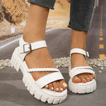 Women Elegant Sandals 2026 New Summer Outdoor Designer Shoes Women Casual Fashion Bottom Platform Sandals Sandalias De Mujer