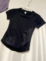 Sport Shirt Women Fitness Impact Short Sleeve Top Gym Workout Yoga Blouse Quick Dry Breathable Running Tee Top