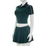 Women's suit sports casual short-sleeved polo shirt and skirt two-piece suit