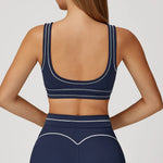 Women Shockproof Sports Bra Gym Fitness Running Yoga Vest Female Integrated Pilates Training Workout Breathable Sports Underwear