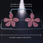Exaggerated Crystal Flower Chest Chain Lingerie Women Accessories New in Summer Top Rhinestone Body Jewelry Bra Bikini Clothing